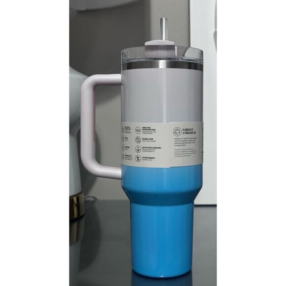 Stanley Quencher H2.0 FlowState 40oz Tumbler, POOL OMBRE - Picture 2 of 4